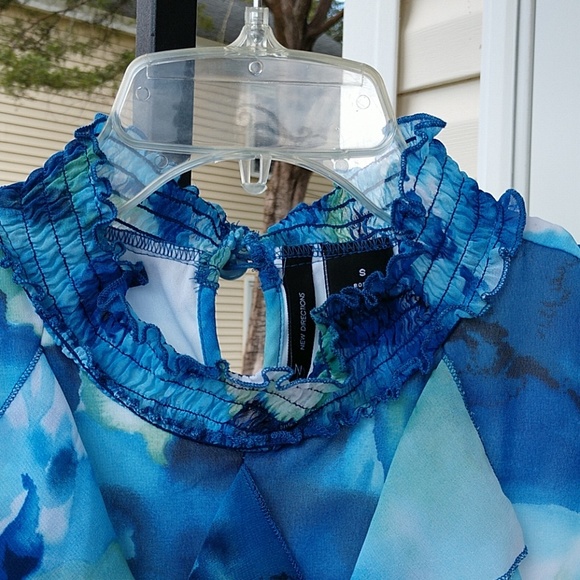 Sleeveless Fancy Sheer TOP Small New Directions - Picture 2 of 8